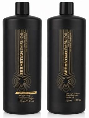 Sebastian Dark Oil Shampoo & Conditioner Duo 1L 33.8 fl oz Each Salon Size